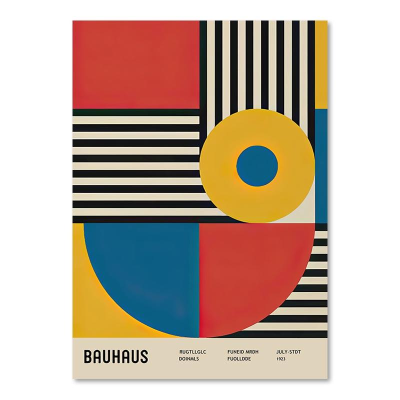 Abstract Bauhaus Geometric Lines Posters and Prints Nordic Japan Wall Art Canvas Painting Modern Pictures for Living Room Decor