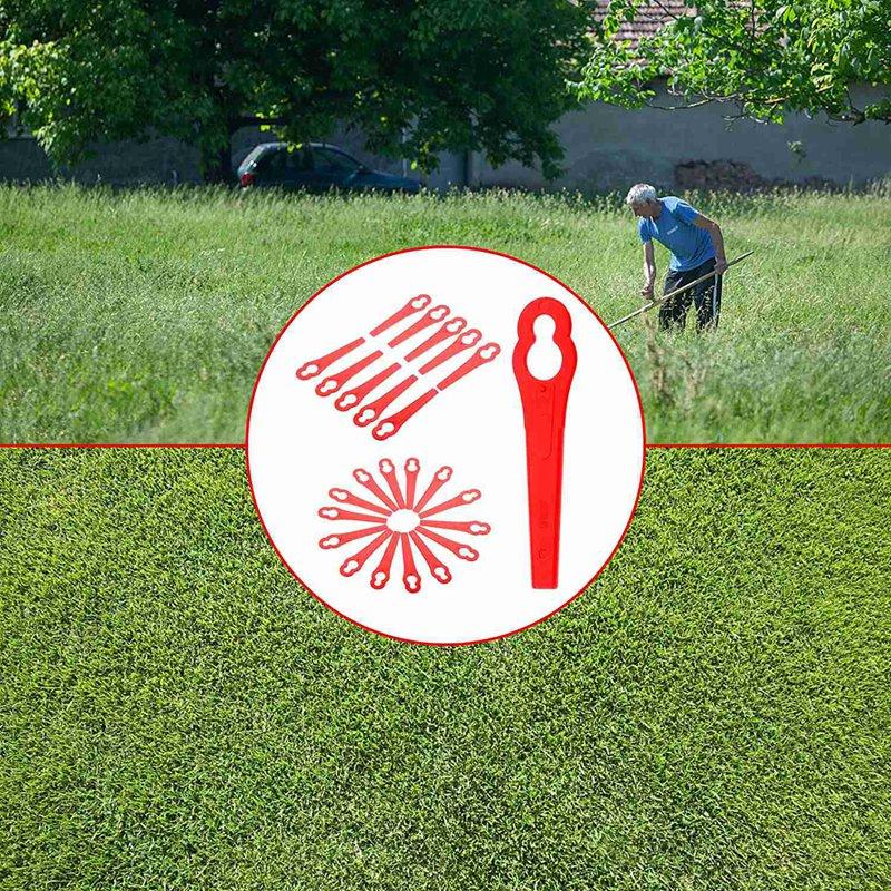 80 ks 8,3CM plastová sekačka na trávu Náhradní nože sekačky na trávu Nože pro sekačku na trávu Einhell