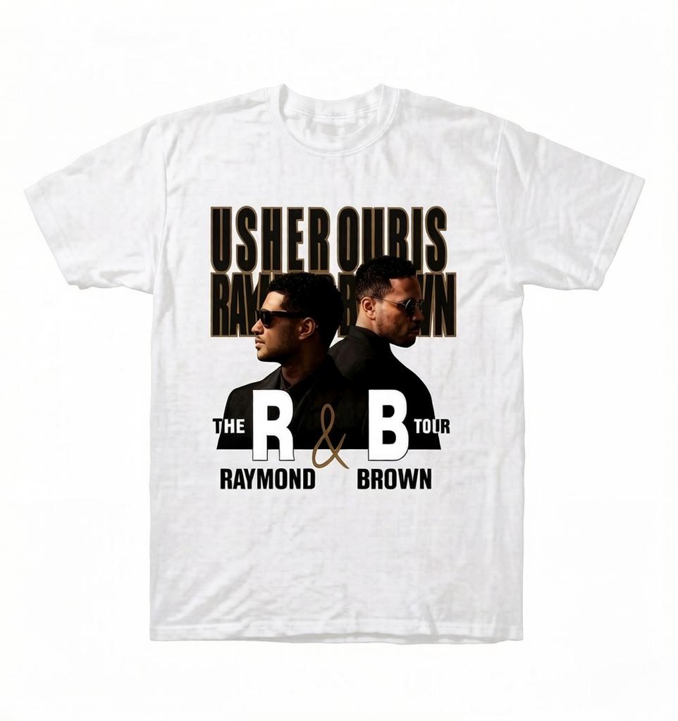 Chris Brown UthernRaymond Brown RB Tour Graphic Unisexs Printed Tshirt Unisex Shortsleeved st Century Tshirt