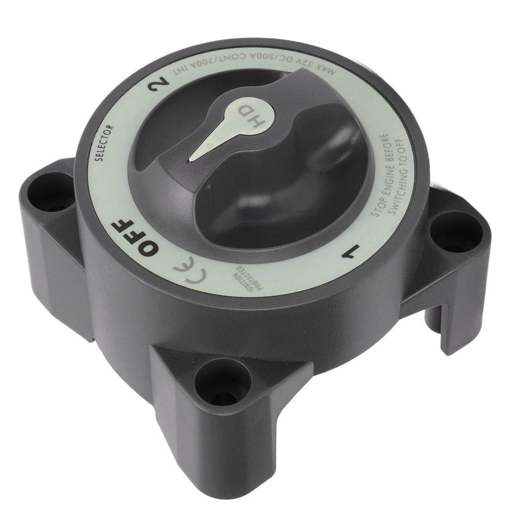 500A 3 Position Battery Disconnect Switch Power Cut Master Switch IP66 Waterproof Ignition Protectio