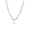Elegant Pearl and Crystal Necklace - Delicate Woven Design