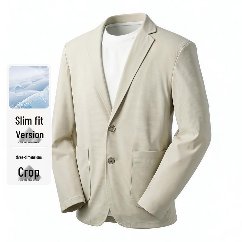 SHANSHAN Men s Light Business Solid Suit Jacket L