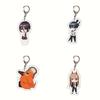 Trendy Chainsaw Man Keyring Acrylic Key Chain Double Sided Printing Bag Pendant