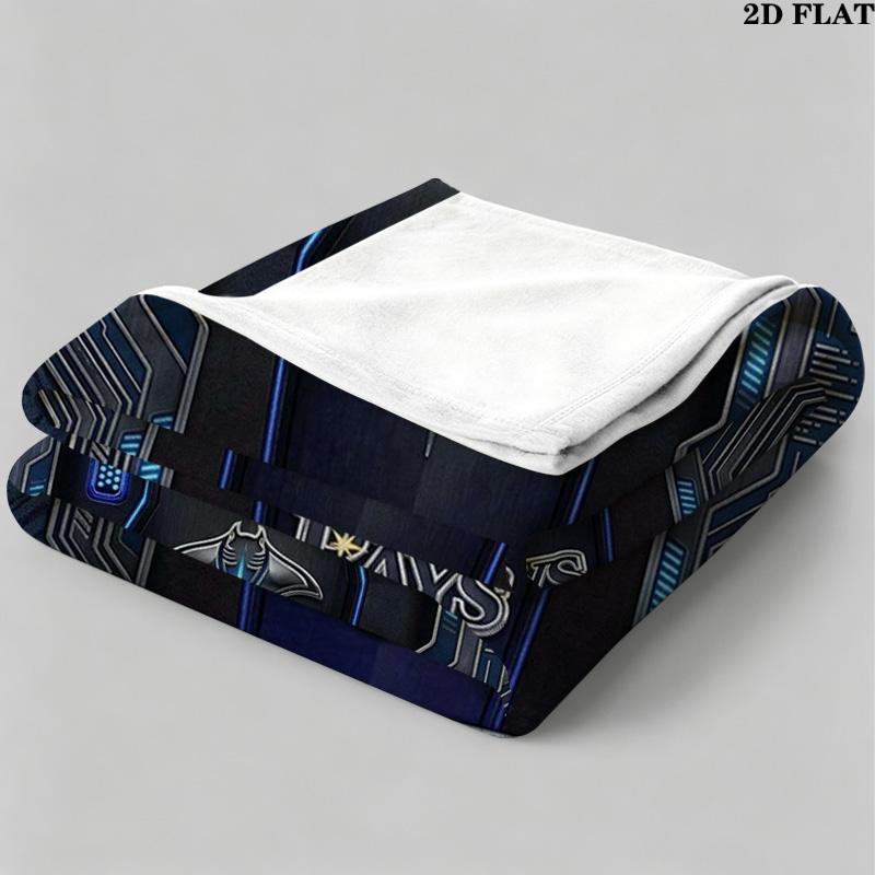 Tampa Bay Devil Rays Print Flannel Blanket High Quality Warm Comfortable Cover for All Seasons Perfect for Gifts Home Decor