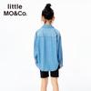 Little MO&Co. Kids' Sun Protection Cooling Denim Long Sleeve Shirt