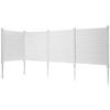 Outdoor Privacy Screens, 50" W x 50" H Air Conditioner Fence, Pool Equipment Enclosure, Horizontal Vinyl Privacy Fence, Perfect to Enclose Trash Can