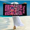Custom Name Ultra-Soft Beach Towel with Truck Theme,Ideal for Pool - Camping, Diving - Perfect Travel Essential, Vibrant Beach Towel.