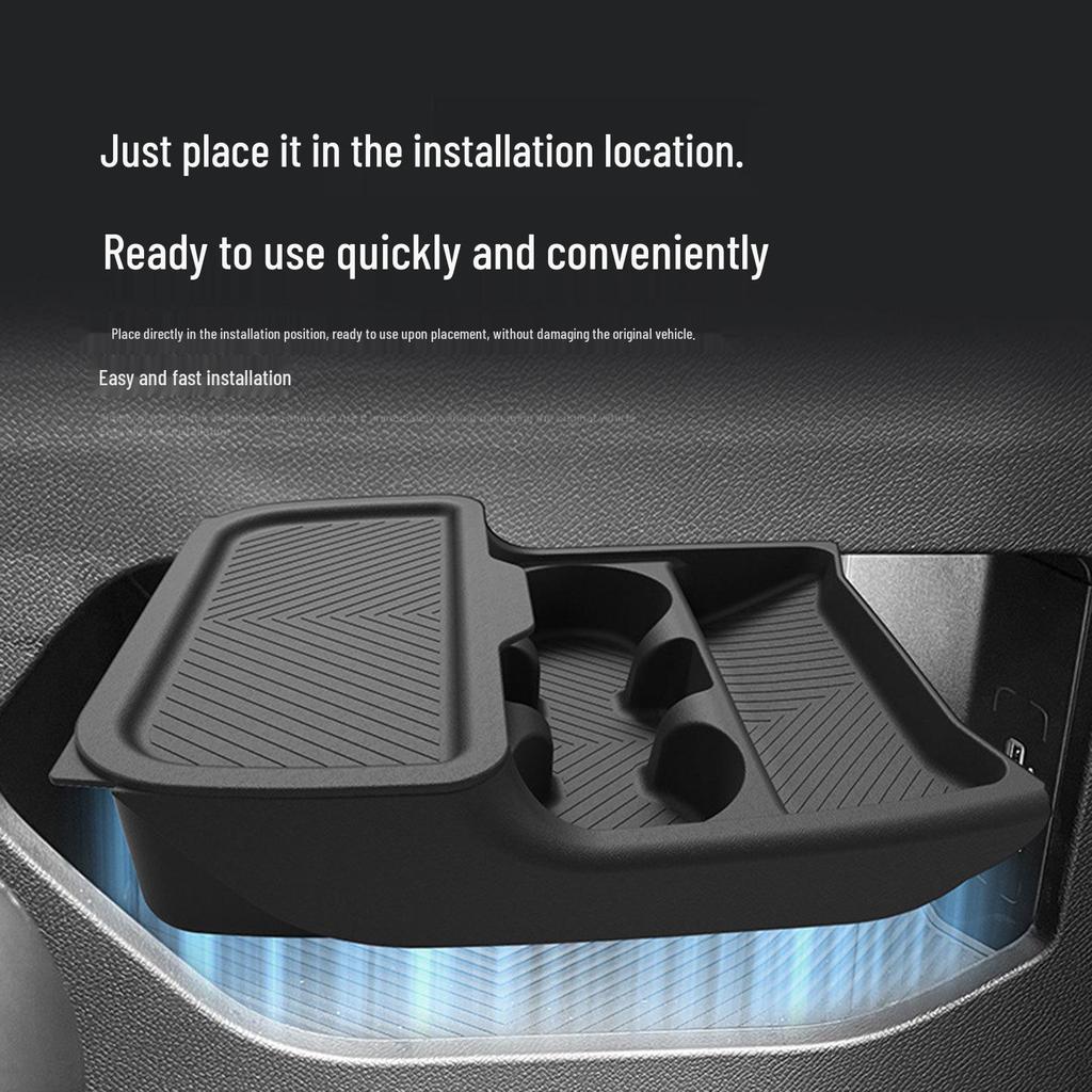 Compatible avec 26 modèles Jetour Traveller: Accessoires de rangement inférieur et porte-gobelet de console centrale.