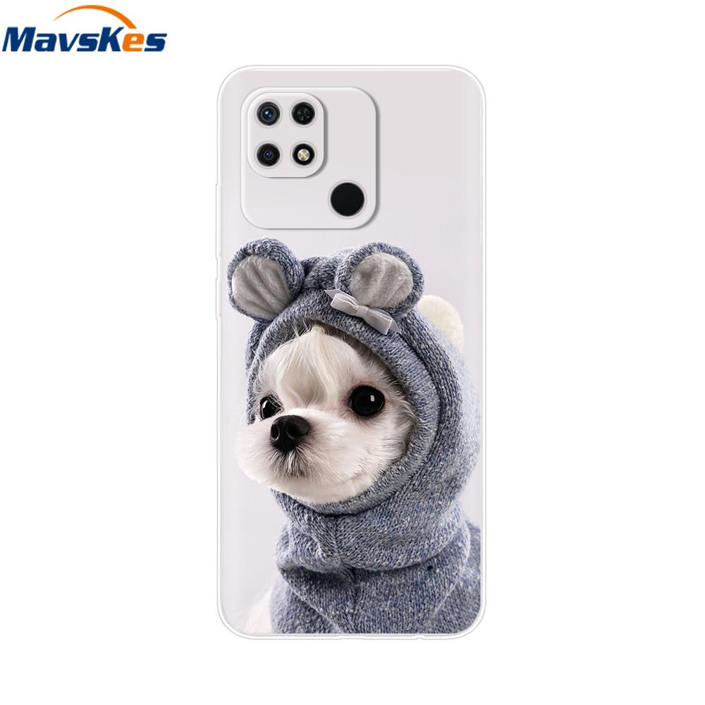 For Xiaomi Redmi 10C Case Clear Bumper Cute Cover For Xiaomi Redmi 13C Liquid Silicone Soft TPU Fundas Phone Case For Redmi 12C