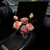French-style Flower Car Ornaments Frayed Edge Rose Car Decor Car Interior Decoration  Gifts
