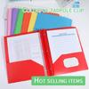 Letter Size File Organiser with 2 Pockets and 3 Prong Document Organiser with 3-Prong and Two Pockets for School Office