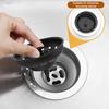 Kitchen Sink Stopper with Quick Drainage Stainless Steel Basket Fast Drainage Sink Plug