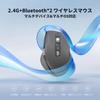 INFINMIND Wireless Bluetooth Mouse with DPI Fast OS Side Thumb Gray Mouse, Switching, Scrolling, Multi-Device & Compatible, Ergonomic, Silent,
