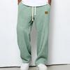 Men's Straight Wide Leg Knit Sweatpants Casual Versatile Pants for Everyday Wear