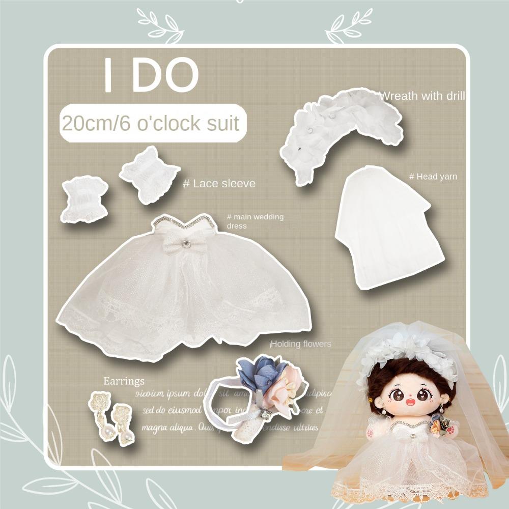 Cute Clothes for 20cm Cotton Doll Jumpsuits Skirts Suits Children Toys Gift Jumpsuits  (No Doll)