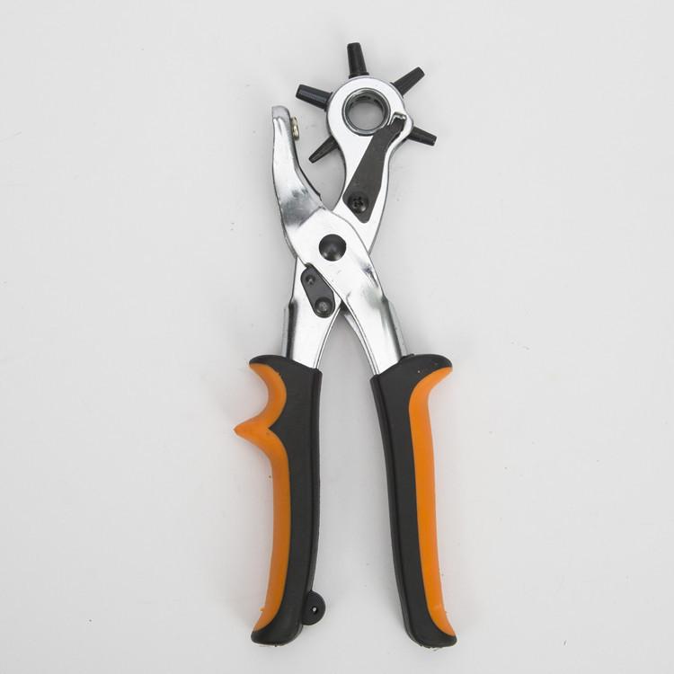 Power-Assisted Leather Hole Punch Pliers - Oval & Full Circle Effort-Saving Design