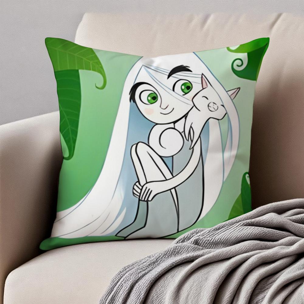 The SSecret of Kells Cushion Cover Pillowcase Antidustmite Invisible Zipper Short Plush Sofa Cushion
