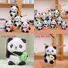Panda Soft Plush Toy Keyring With Short Pile Fabric For Bag Ornament Collectible