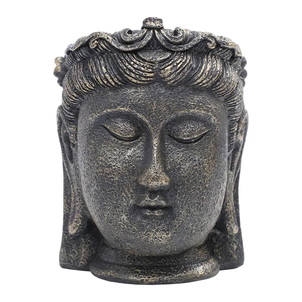 Buddha Head Planter Housewarming Gift Decor Plant Flower Container Plant Pot Flower Pot for Backyard Farmhouse Study Room Garden