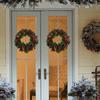 Festive Holiday Garland with Pinecones and Bows Elegant Christmas Tree Ornaments for Festive Home Decorations and Parties