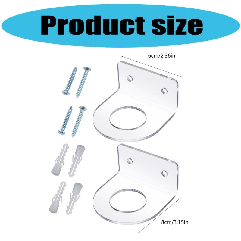 2pcs Wall Mounted Tennis Equipment Rack Space Saving Multi Purpose Acrylic Frame Sports Gears Organization Stand