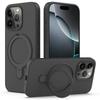 For iPhone 16 Pro Case Compatible with MagSafe Kickstand PC+Silicone Phone Cover