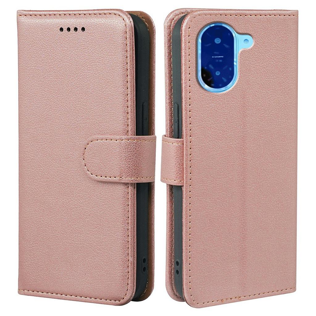 For Xiaomi Redmi A5 NFC (173.45mm) Case RFID Blocking Wallet Litchi Texture Leather Phone Cover Magnetic Clasp