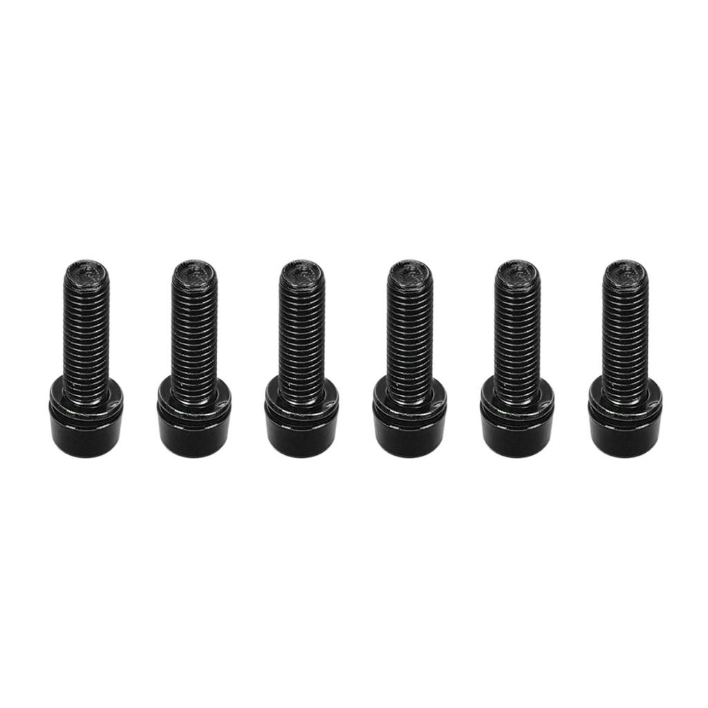 6pcs Bicycle Stem Screws Professional M5x18mm Aluminum Alloy Bike Handlebar Stem Screws for