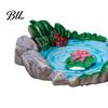 Mini Rock Arrangement for Landscaping 2 Pcs Miniature Stone Statue Resin Fake Models Diorama Delicate Art Piece Supplies Micro Train Landscape Railway