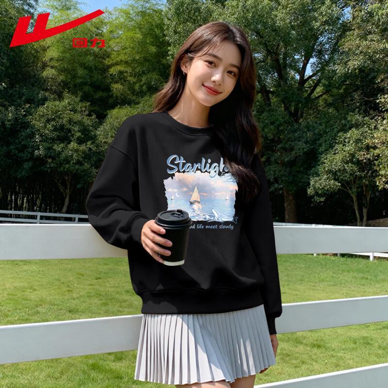 Warrior Women s Loose-Fit Round Neck Graphic Sweatshirt 2XL