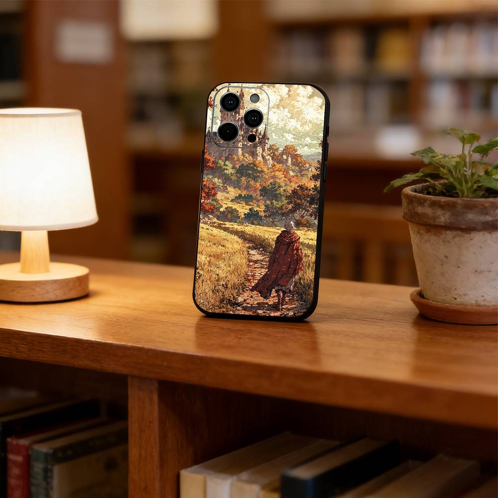 

Medieval Art Phone Case For iPhone 17, 16,15,14,13,12,11 Plus,Pro Max, Others Soft Black Cover iPhone17Pro