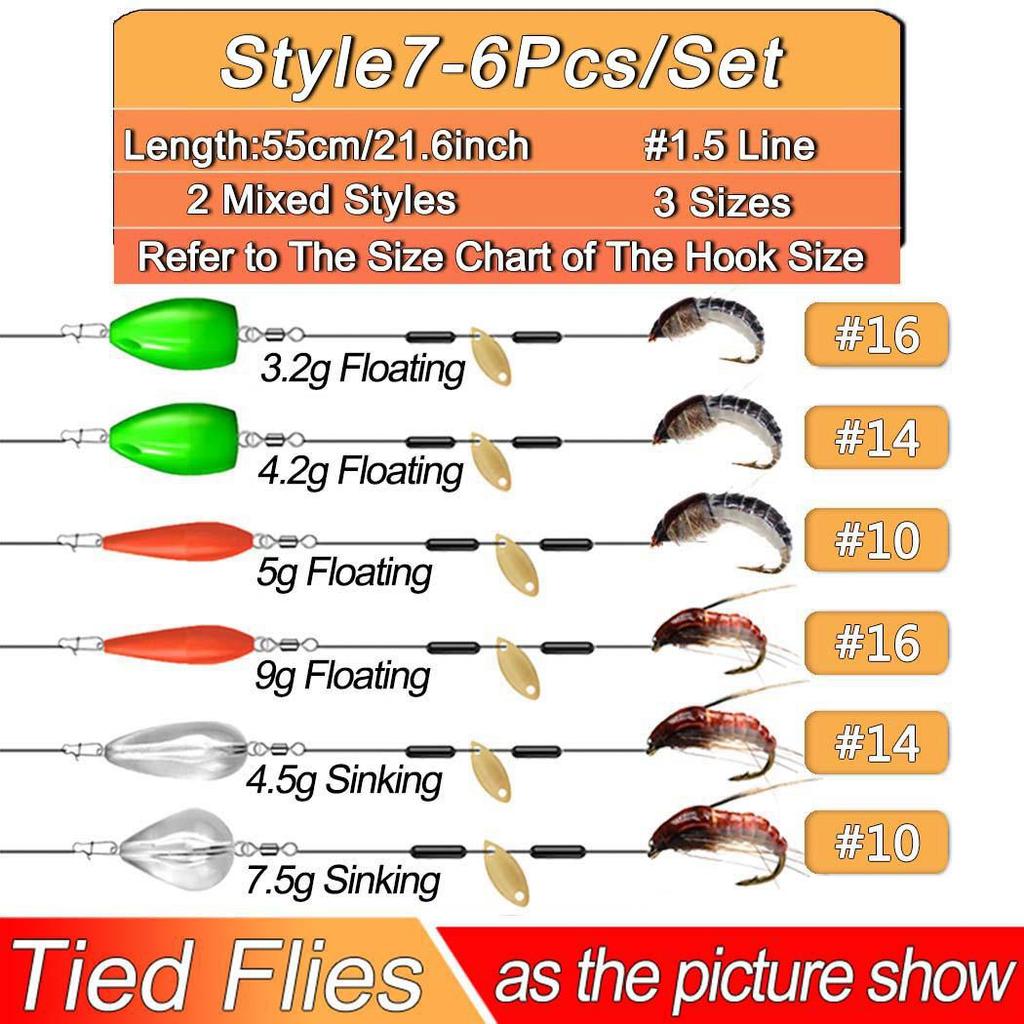 Sada 5 ks připravených vázaných mušek s rotačkami Lžíce/vrhač pro lov pstruhů pro muškaření Normální rybářská návnada na prut/naviják Umělá návnada