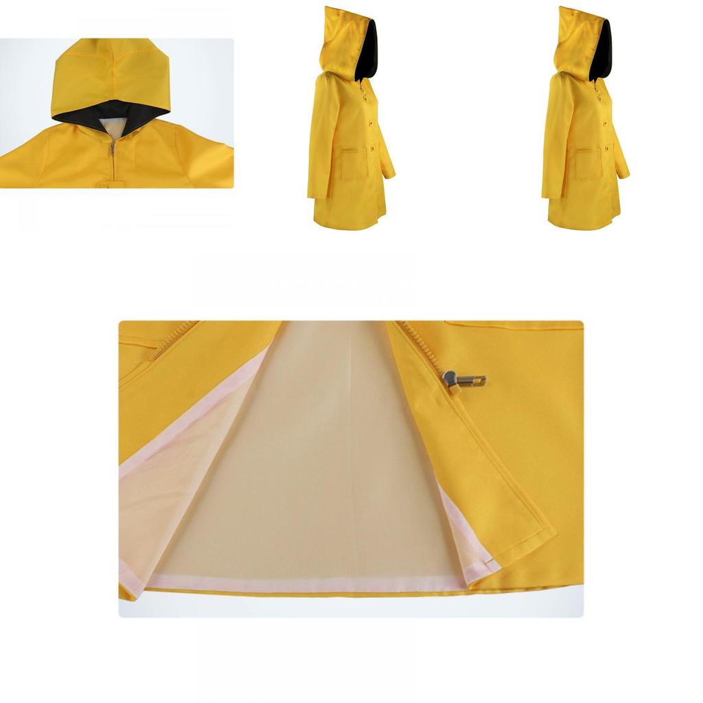 Little Nightmares 2 Six Cosplay Hooded Raincoat For Kids And Adults Perfect For Halloween