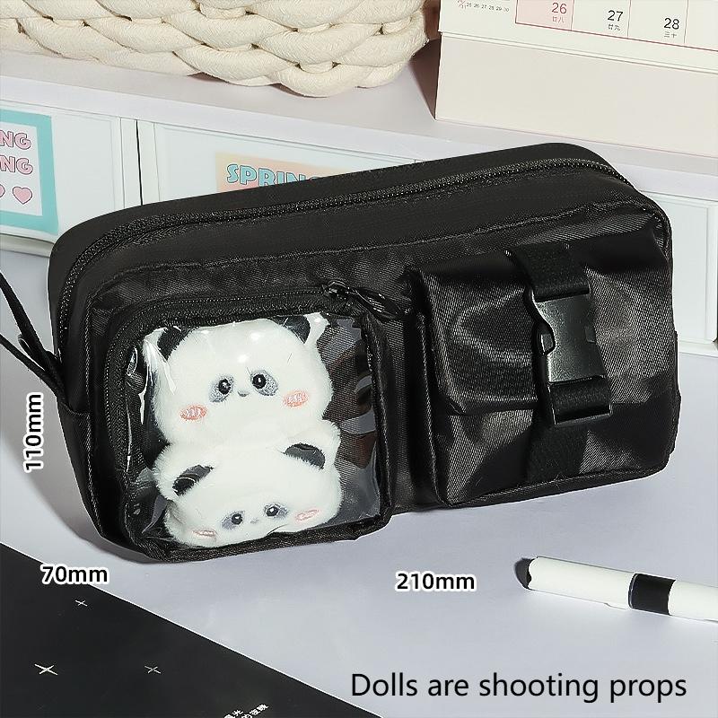 Japanese Ins Style Ita Bag Pencil Case Cute Candy Pouch for Badge Display,Portable Kawaii Cosmetic Bag Stationery Organizer