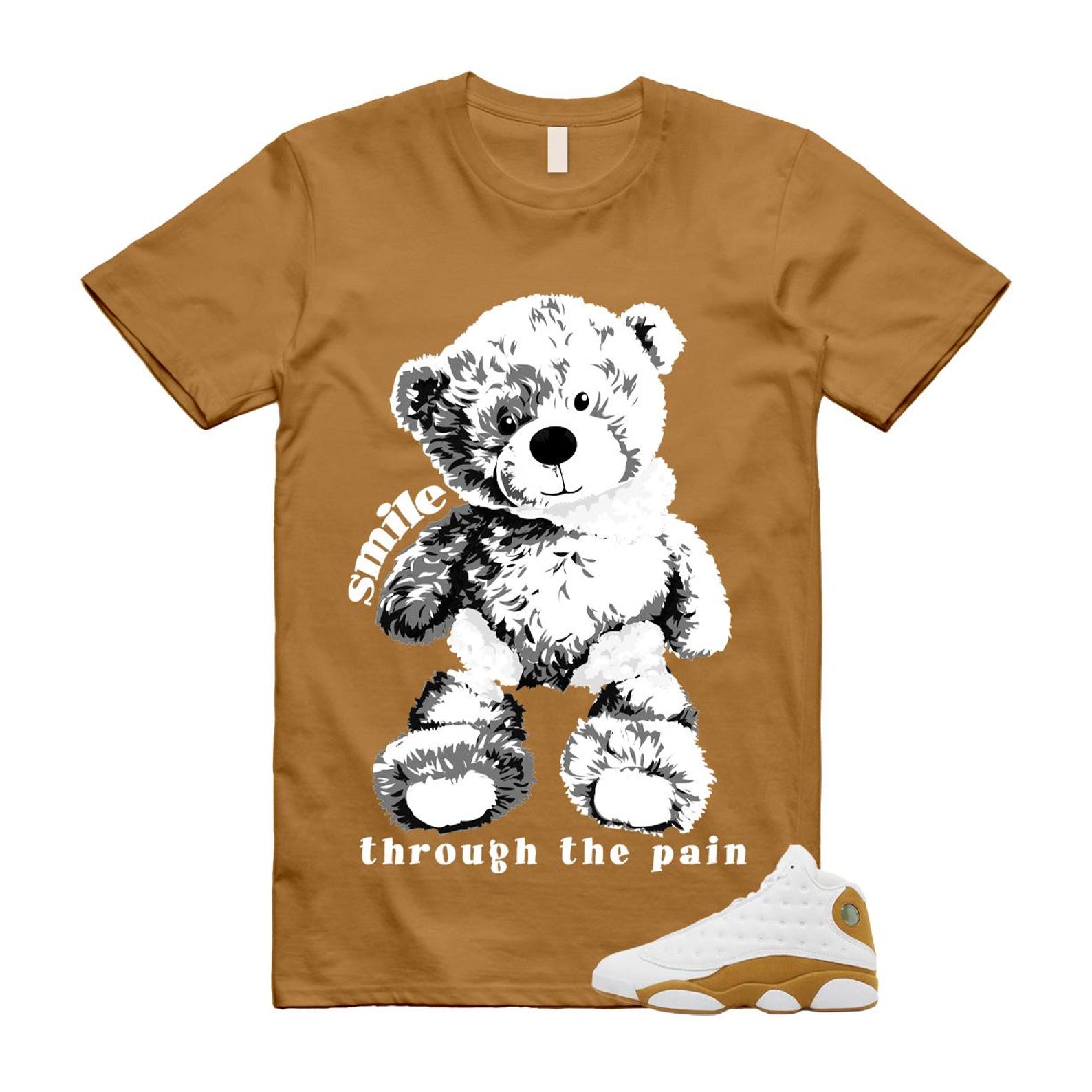 13 Wheat White T Shirt Match SMILE 3XL