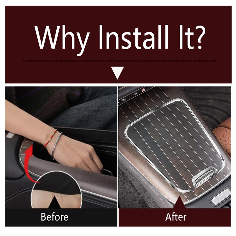 Central Control Panel Edge Protection / Rear Box Frame Cover Trim Accessories For Mercedes Benz E-Class W214 E300 2024 2025 2026