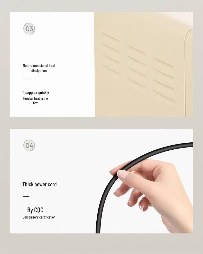 Large Capacity Electric Microwave Oven with Independent Temperature Control and Auto Functions for Tarts & Sweet Potatoes