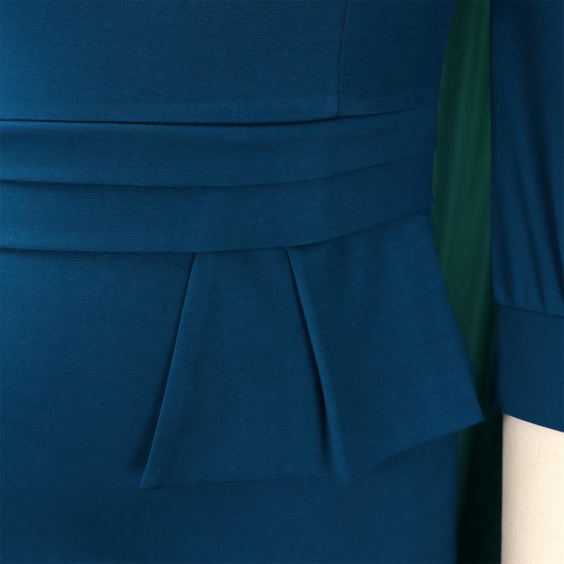 Damenmode Übergröße 2026 neue Mode einfarbig Rundhalsausschnitt OL figurbetontes Kleid