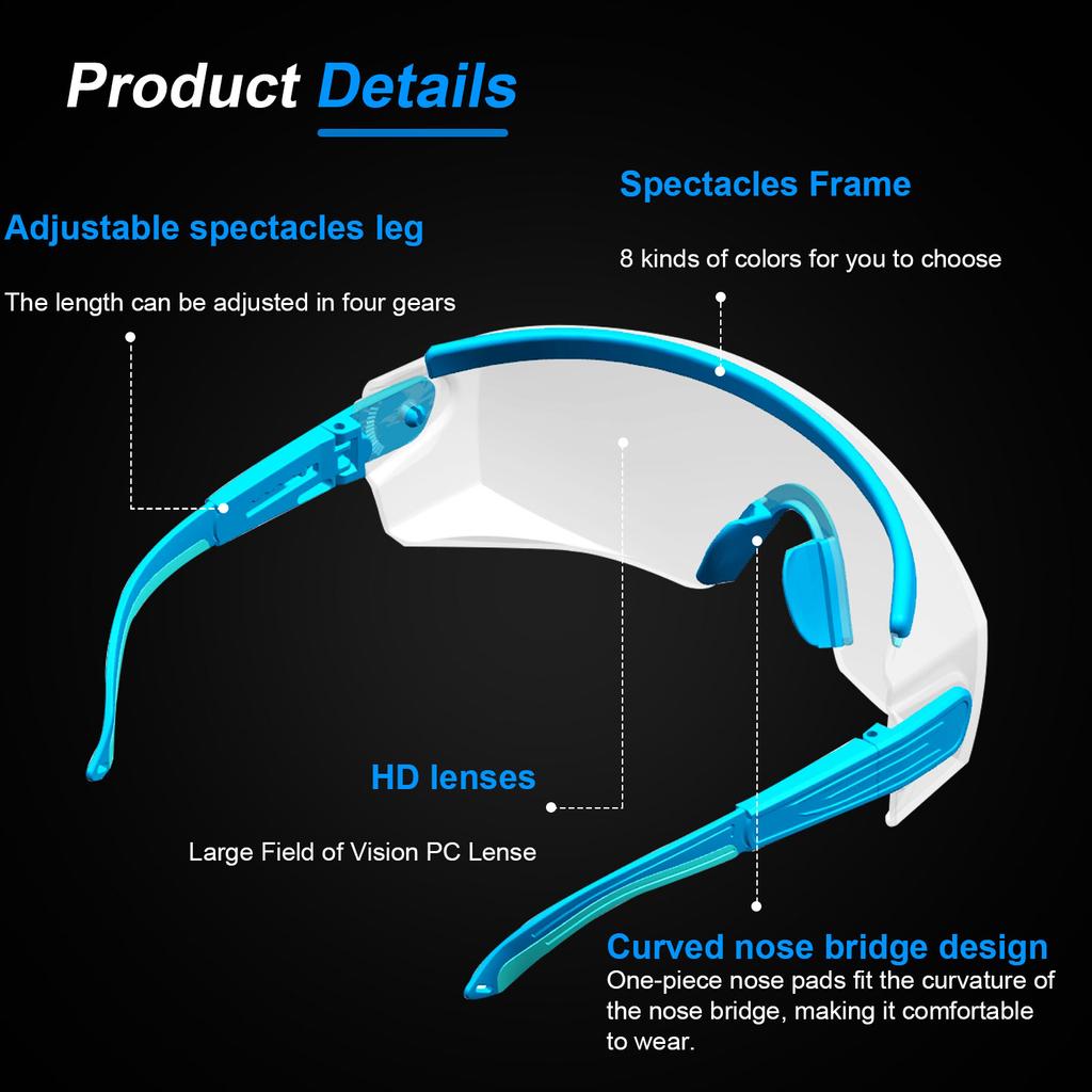 Safety Glasses Surgery Goggles Blocking UV400 Silicone Protection Anti Fog Scratch Dust Lab Working Unisex Eyewear