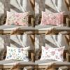 Home Decor Floral Pattern Square Pillowcase Suitable For Sofa Bedroom Car Pillow Cover Cushion Rectangular Back Cushion