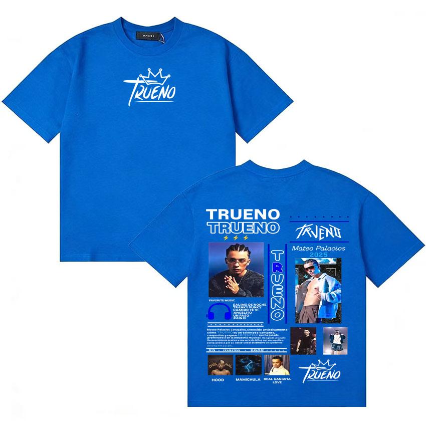 Rapper Trueno Trendy Graphics Tshirt Unisex Women Fashion Casual Short Sleeve Tee Shirt Hot Sale Cotton Oversized Comfort Tshirts