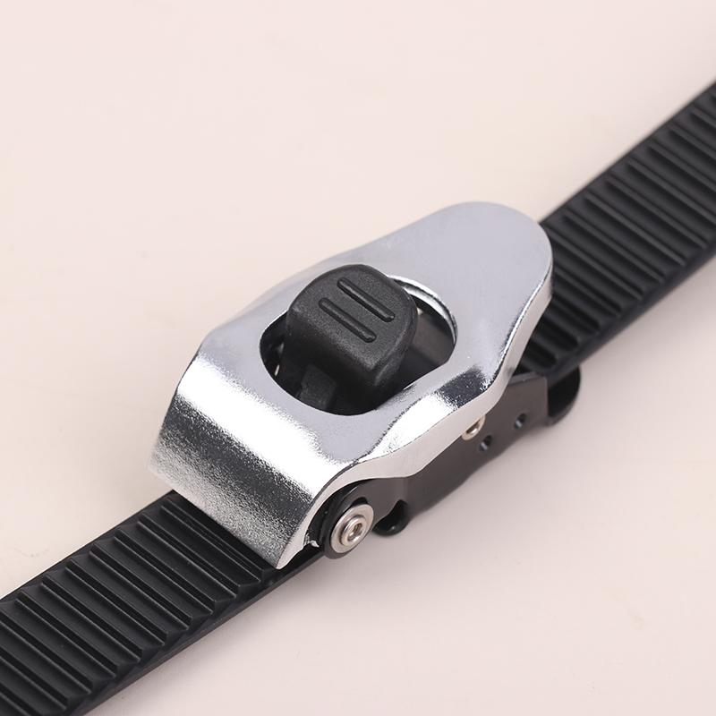 Adjustable Ski Strap Binding Attachment For Multiple Occasions With Ratchet Tongue Ladder To Secure Shoelaces For Roller Skating