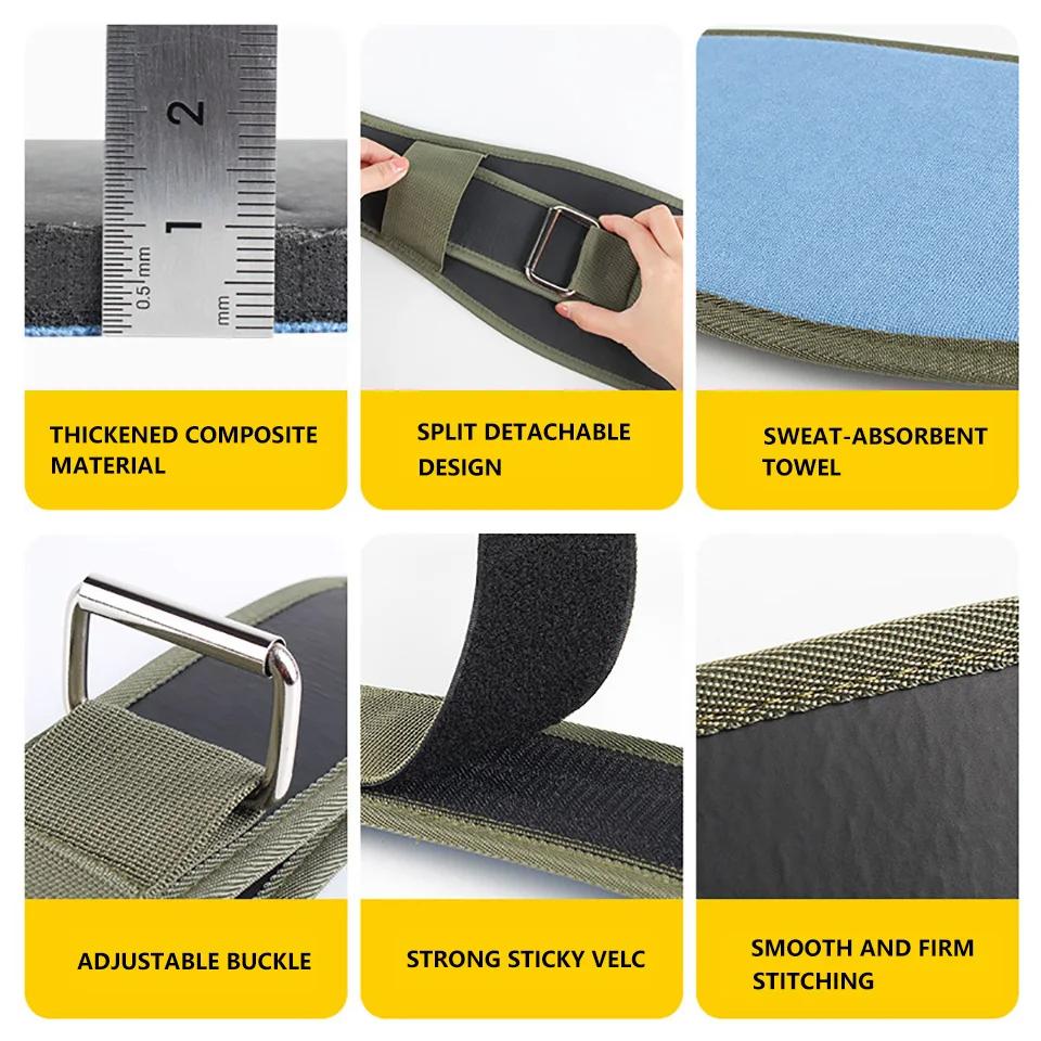 Sports Waist Protector Water-absorbent and Breathable Waist Protector  Double Protection  Voltage Stabilization and Anti-sprain