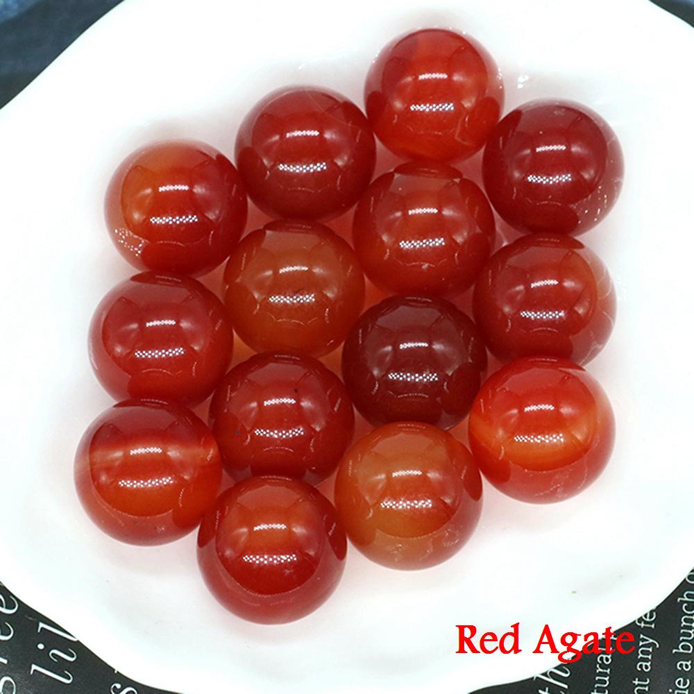 Margele Rotunde Mici din Cristal de Piatră Naturală de 16 mm, Vindecare Reiki, Cuarț, Ametist, Agat, Specimen Mineral, Glob, Chakra, Vânzare cu Ridicata