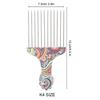 2PCS Professional Grade Hair Pick Combs Stainless Steel Wide Tooth Comb  Curly Hair