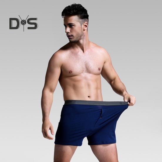 Pánské boxerské spodní prádlo Pružný pás vpředu ve střední části Dekor U-konvexní Šortky Kalhotky Pohodlné oblečení na spaní Denní nošení