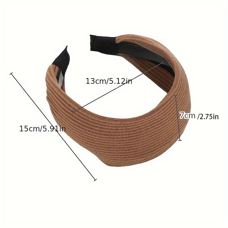1/2pcs Sweet And Cool Elegant Knitted Headband For Women Makeup Headband Wide Brim Headband Hair Accessories