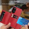 PU Leather Wallet Phone Case for Xiaomi POCO X8 Pro Multiple Card Slots Dual Metal Button Closure Shockproof Full‑Body Protective Cover