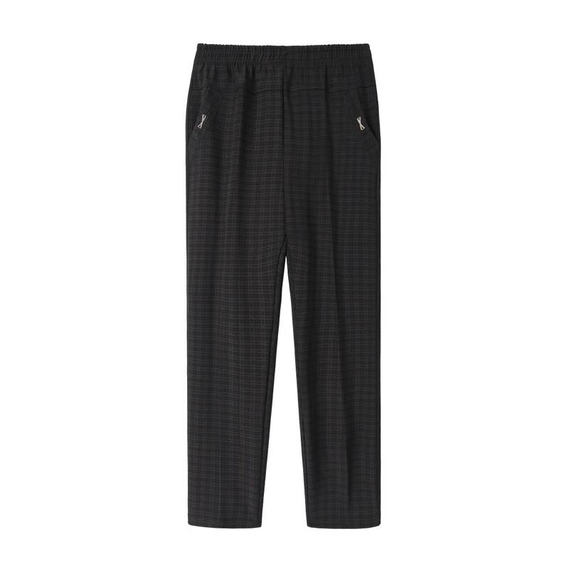 TUCANO Women's Elastic Waist Straight-Leg Trousers for Seniors