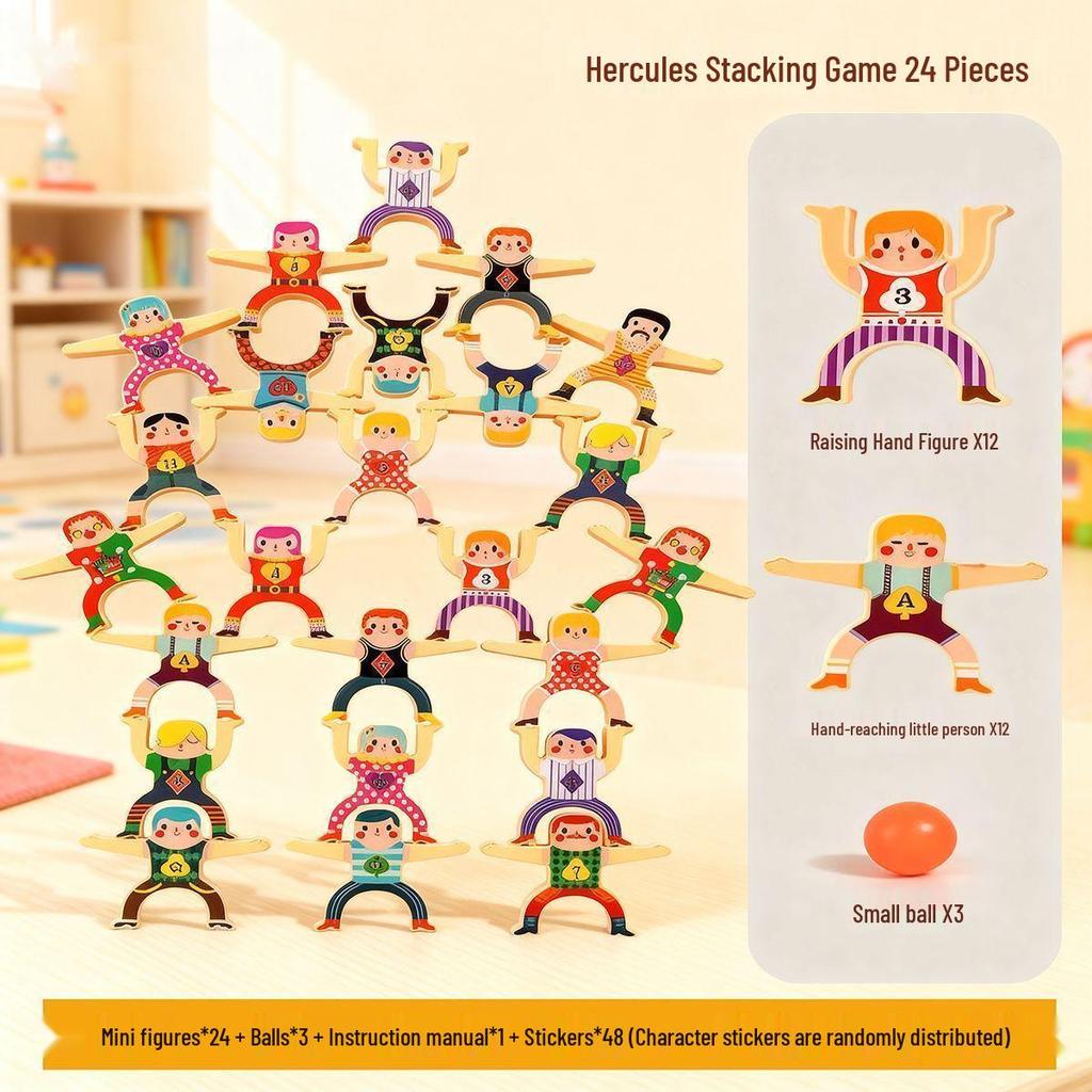 Kinder Balanceblock Stapelspiel: Lernspielzeug für frühes Lernen und Konzentrationstraining